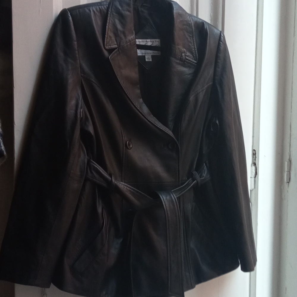 Black Leather Coat